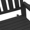 vidaXL Garden Rocking Chair 3 pcs Black 38 x 38 x 46cm Plastic