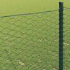 vidaXL Hexagon Fence Green 1.5 x 100 m Steel