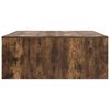 vidaXL Coffee Table with Drawers Smoked Oak 100x100x40 cm