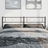 vidaXL Metal Headboard Black 193 cm