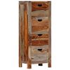 vidaXL Drawer Cabinet 40x30x100 cm Solid Acacia Wood
