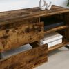 vidaXL TV Cabinet Smoke Oak 100 x 36 x 49.5 cm Engineered Wood
