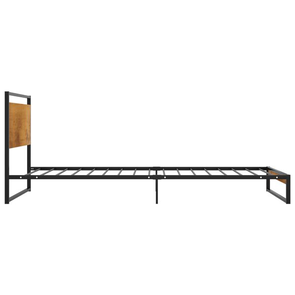 vidaXL Bed Frame without Mattress Metal 100x200 cm