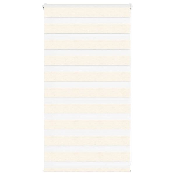 vidaXL Zebra Blind Marble Beige 85x100 cm Fabric Width 80.9 cm Polyester