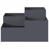vidaXL Garden Planter Anthracite 80 x 80 x 48 cm Steel