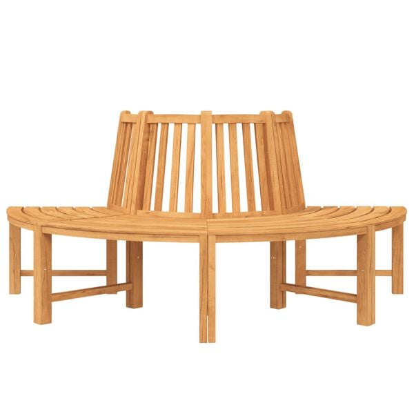 vidaXL Tree Bench Half Round &Oslash;201 cm Solid Wood Teak