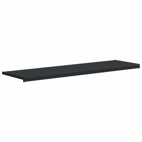 vidaXL Window Sill Anthracite with Wood Grain 140 x 45 x 4.5 cm PVC
