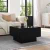 vidaXL Coffee Table Black oak 50 x 50 x 30 cm Engineered wood