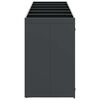 vidaXL Wheelie Bin Storage for 6 Bins Anthracite 408 x 77.5 x 121.5 cm