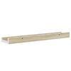 vidaXL Wall Shelves 2 pcs White and Sonoma Oak 40x9x3 cm