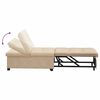 vidaXL Sofa Bed Cream 194 x 67 x 82 cm Microfiber