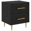 vidaXL Bedside Cabinet with Drawer 2 pcs Black Oak 40 x 35 x 47.5 cm
