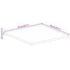 vidaXL Table Top 70x70x3.8 cm Square Solid Wood Reclaimed