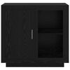 vidaXL Sideboard Black Oak 80 x 40 x 75 cm Engineered Wood