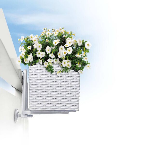 LECHUZA Balcony Planter Brackets White 19030