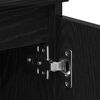 vidaXL TV Cabinet Black Oak 102 x 35 x 50 cm Engineered Wood