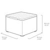 Keter Garden Storage Table Box Claire Graphite