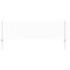 vidaXL Euro Fence with Post 25 x 0.6 m Galvanised Steel Silver Mesh
