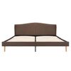 vidaXL Bed Frame without Mattress Brown Fabric 150x200 cm King Size