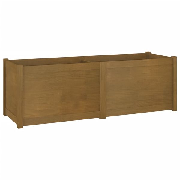 vidaXL Garden Planter Honey Brown 150x50x50 cm Solid Pinewood