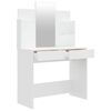 vidaXL Dressing Table Set White 96x40x142 cm