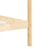 vidaXL Canopy Bed Frame without Mattress Solid Pine Wood 160x200 cm