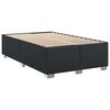 vidaXL Bed Frame without Mattress Black Double Faux Leather
