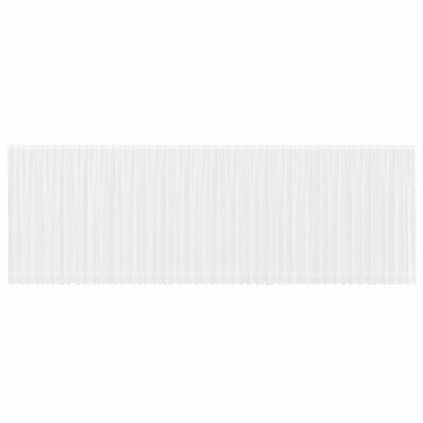 vidaXL Lace Curtain with Curtains Floral White 220 x 1200 cm Polyester