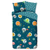 Good Morning Kids Duvet Cover SPACY 140x200/220 cm Petrol Blue