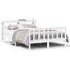 vidaXL Bed Frame without Mattress White 140x190 cm Solid Wood Pine