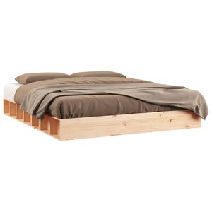 vidaXL Bed Frame without Mattress 200x200 cm Solid Wood