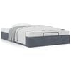 vidaXL Ottoman Bed Frame No Mattress Dark Grey Double Velvet