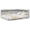 vidaXL Bookcase Bed Concrete grey 140 x 200 cm Engineered wood