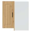 vidaXL Kitchen Wall Corner Cabinet "Porto" Artisan Oak Engineered Wood