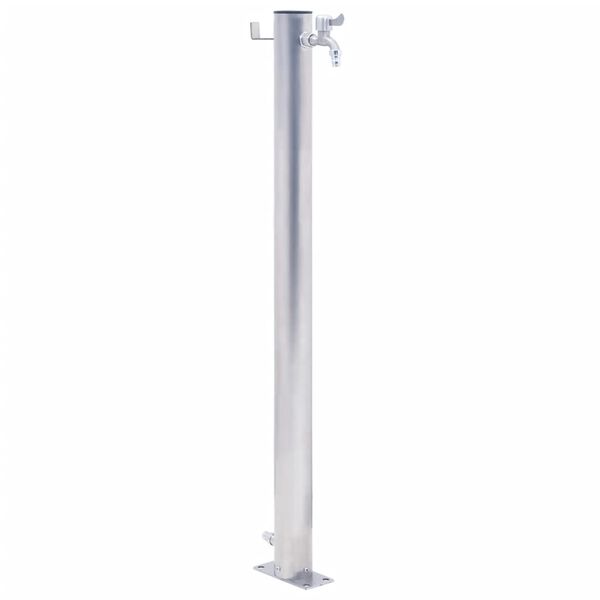 vidaXL Garden Water Column 100 cm Stainless Steel Round