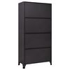 vidaXL Locker Cabinet Anthracite and White 90x40x180 cm Steel