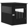vidaXL Dog Crate Furniture Black Oak 64.5x80x71 cm Engineered Wood