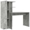vidaXL Desk 2 pcs Concrete Grey
