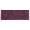 vidaXL Stair Mats 15 pcs 65x21x4 cm Dark Purple Rectangular Edge