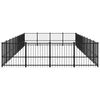 vidaXL Outdoor Dog Kennel Steel 33.87 m&sup2;