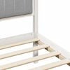 vidaXL Bed frame White and light grey 135 x 190 cm Solid pine wood