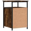 vidaXL Bedside Cabinet Smoked Oak 40x42x60 cm Engineered Wood