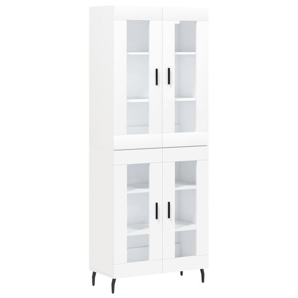 vidaXL Highboard White 69.5x34x180 cm Engineered Wood