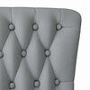 vidaXL Slipper Chair Light Grey 56.5 x 70 x 110 cm Fabric