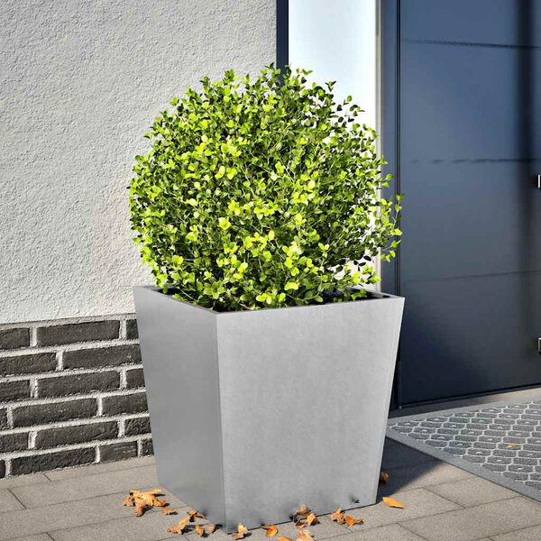 vidaXL Garden Planter 50x50x50 cm Galvanised Steel