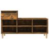 vidaXL Shoe Cabinet Smoked Oak 102x36x60 cm Engineered Wood