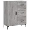 vidaXL Highboard Grey Sonoma 69.5x34x180 cm Engineered Wood