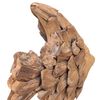 vidaXL Fish Sculpture Teak 40x12x57 cm