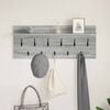 vidaXL Wall-Mounted Coat Rack with Shelf Grey sonoma Engineered wood