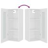 vidaXL Hanging Wall Cabinet White 34.5x34x90 cm